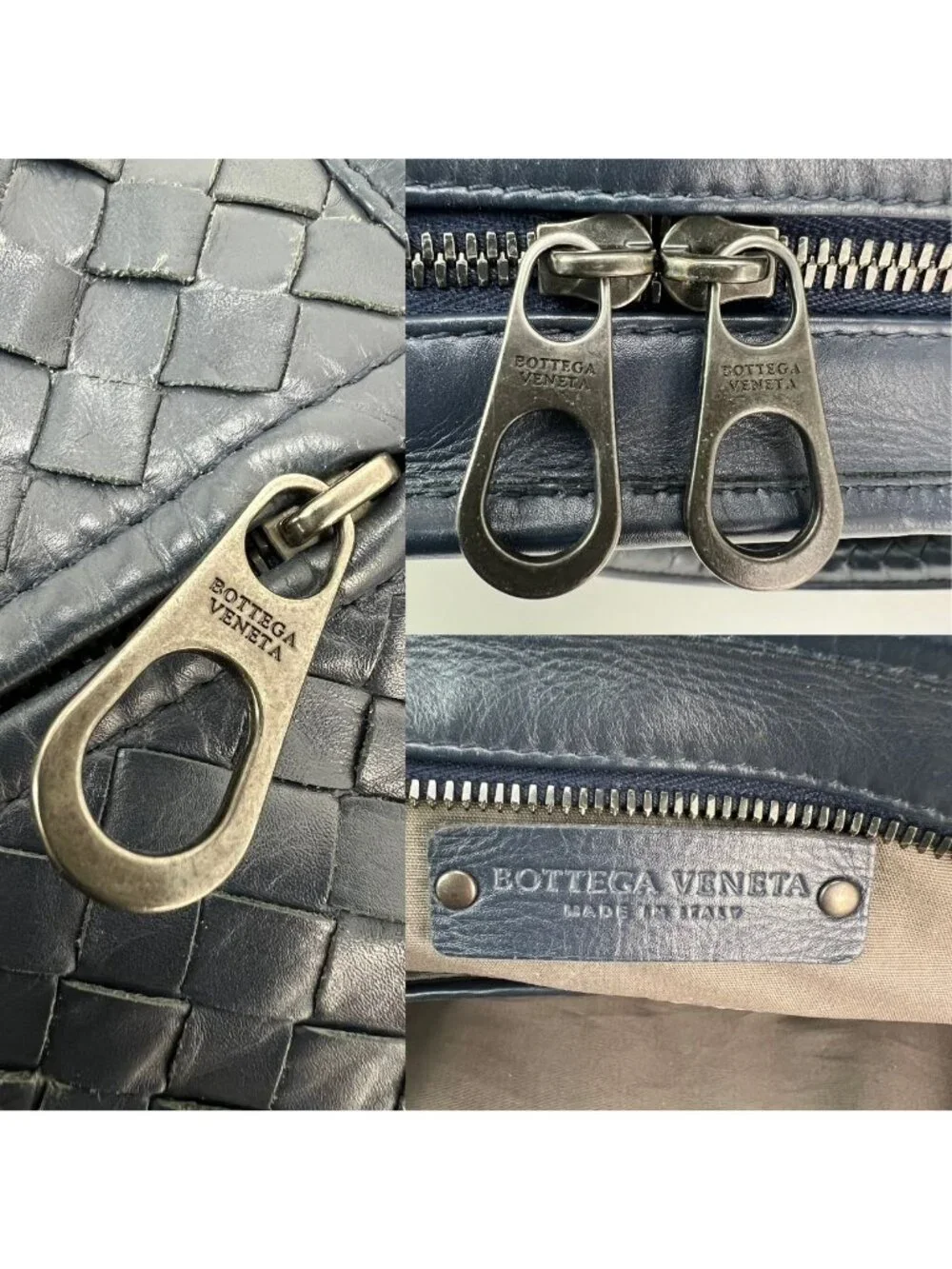 Bottega Veneta Intrecciato Top Zip Briefcase Attache Bag